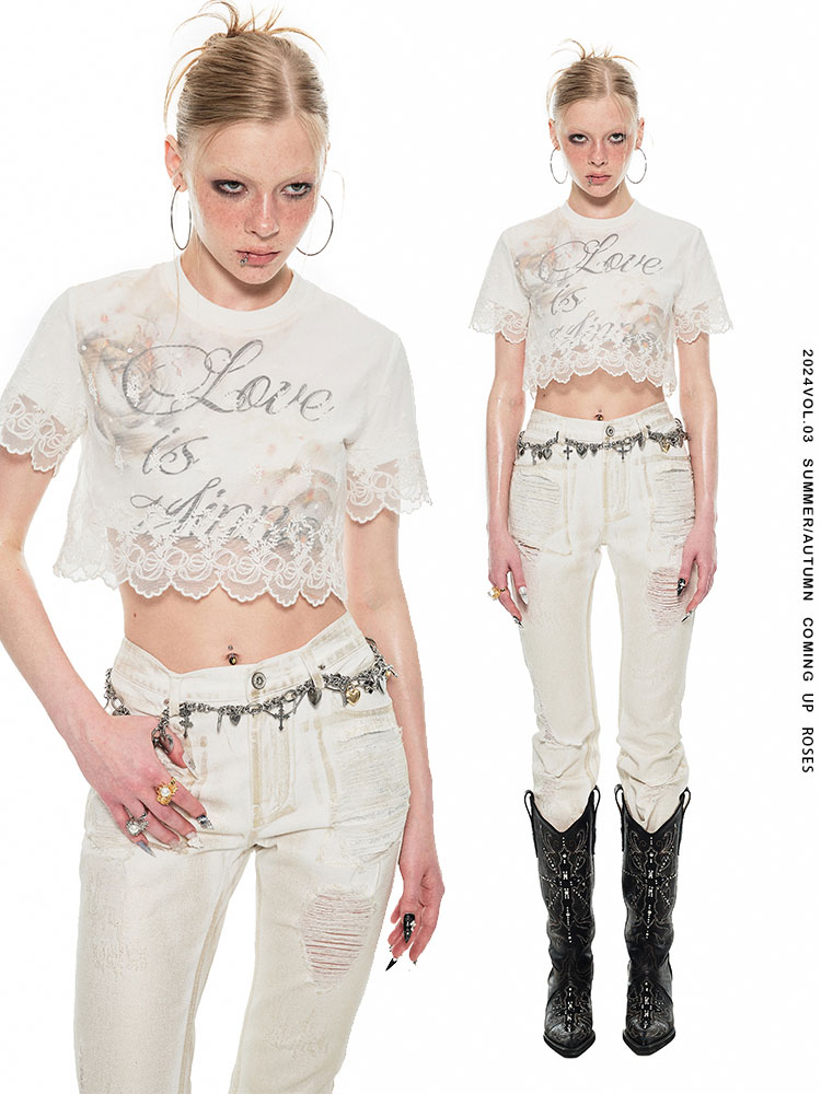 1JINN STUDIO Lace two-piece