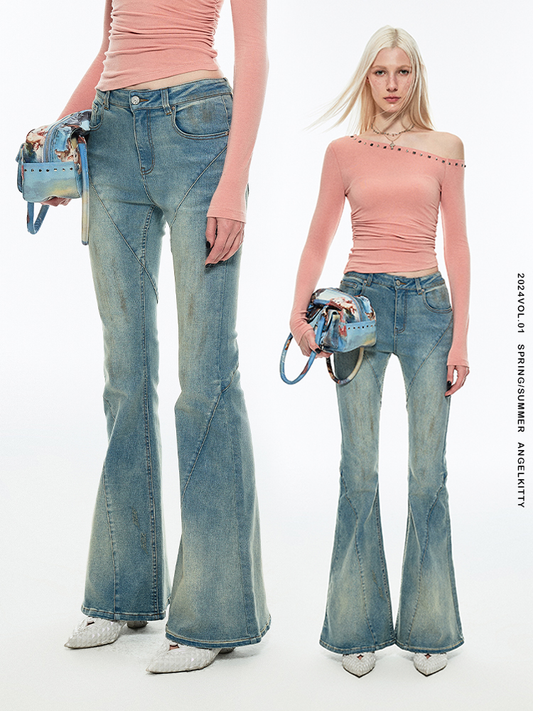 1JINN STUDIO Denim Flared Pants