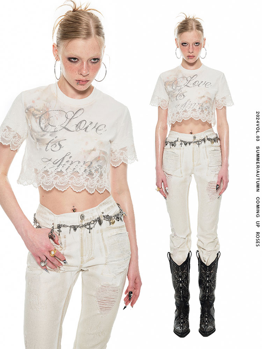 1JINN STUDIO Lace two-piece
