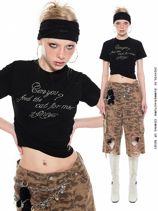 1JINN STUDIO Studded Slim-Fit Short-Sleeve T-shirt
