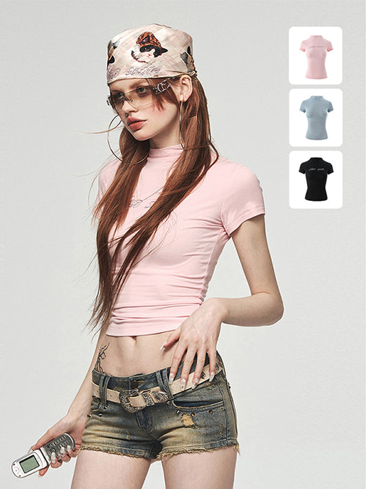 1JINN STUDIO Modal Basic Short-Sleeve T-shirt