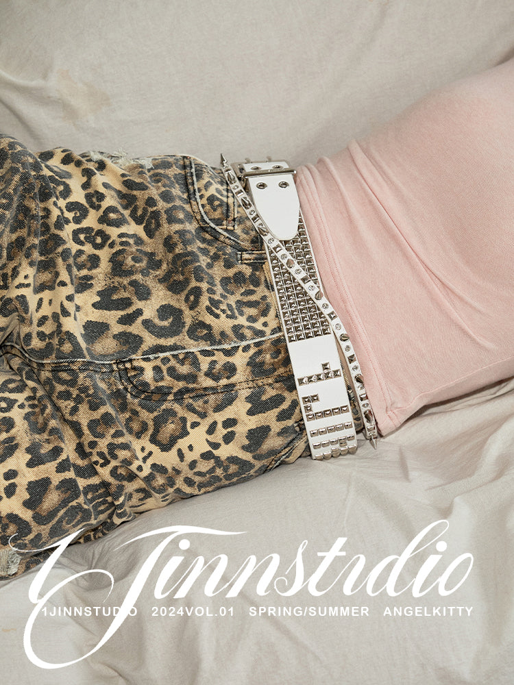 1JINN STUDIO Rivet Punk-style Belt