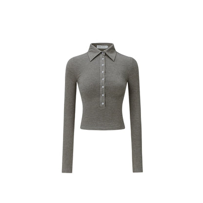 1JINN STUDIO Knitted Polo Base Layer