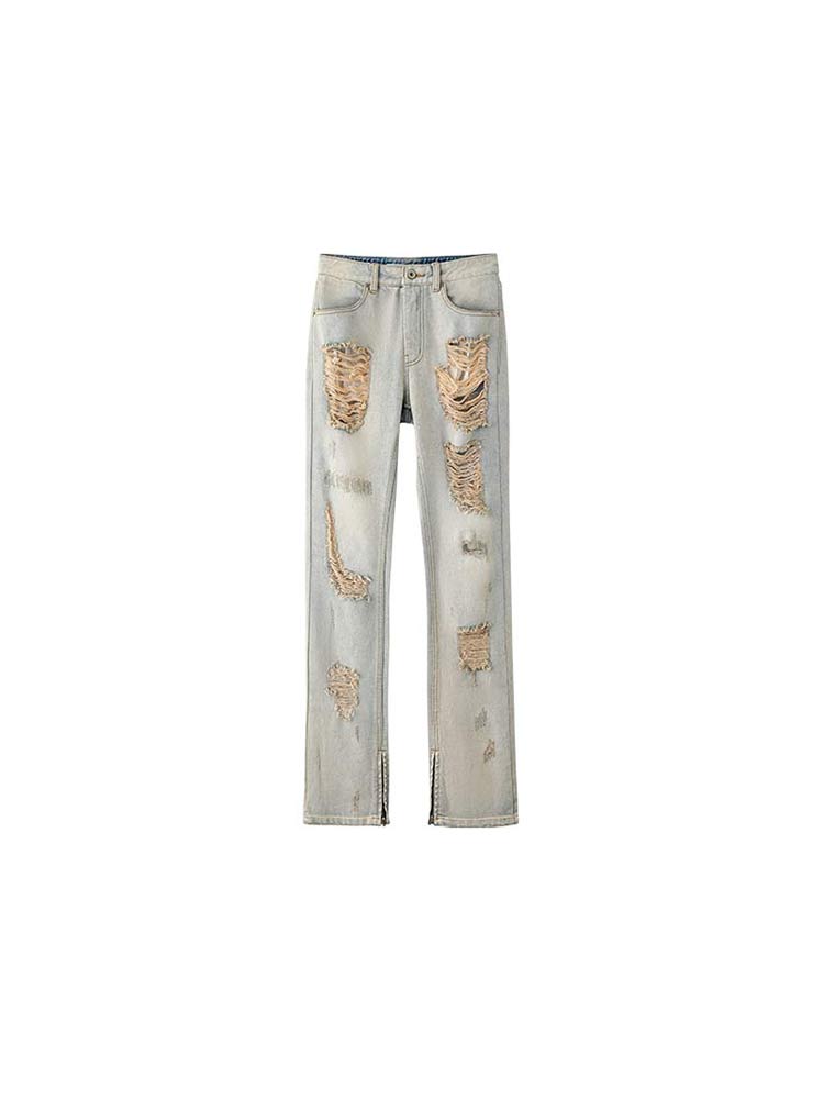 1JINN STUDIO Washed Ripped Jeans