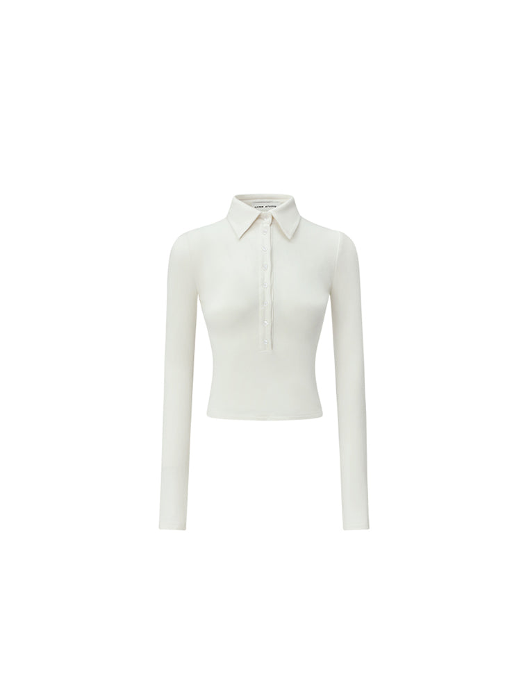 1JINN STUDIO Knitted Polo Base Layer