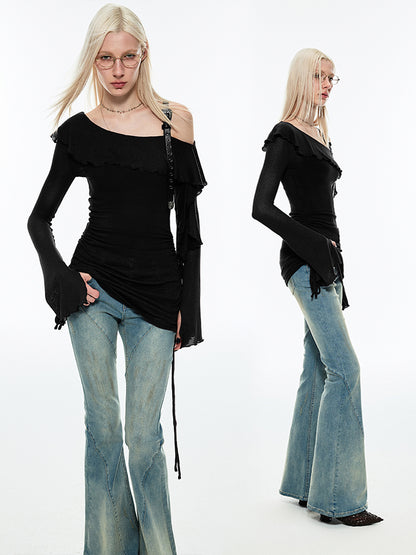 1JINN STUDIO Denim Flared Pants