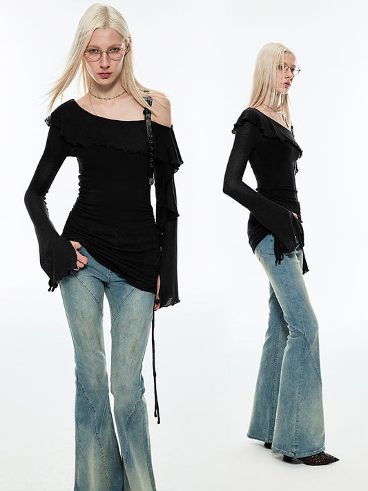 1JINN STUDIO Denim Flared Pants
