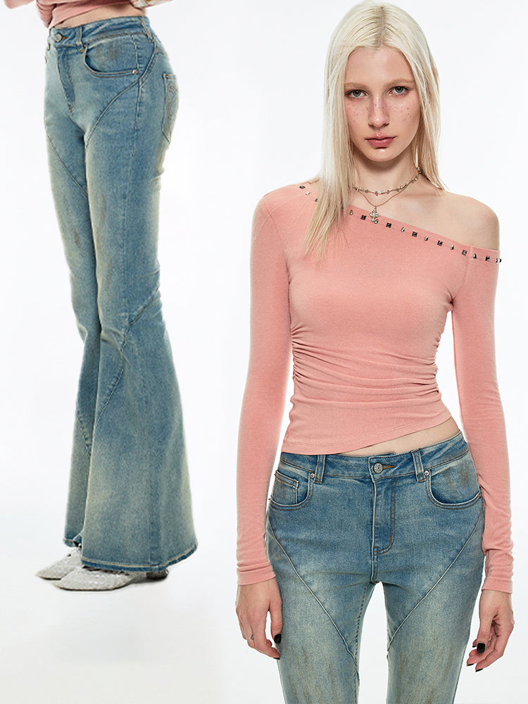 1JINN STUDIO Denim Flared Pants