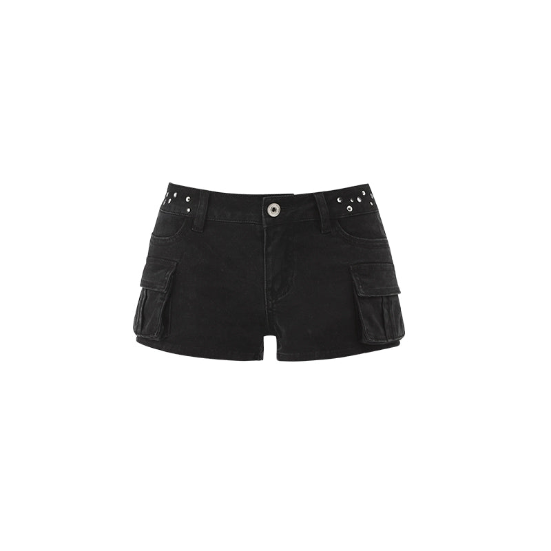1JINN STUDIO Rivet Utility Shorts