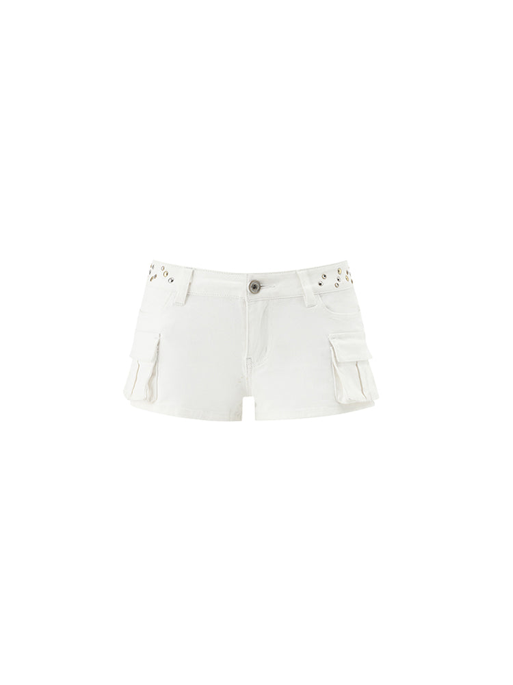 1JINN STUDIO Rivet Utility Shorts