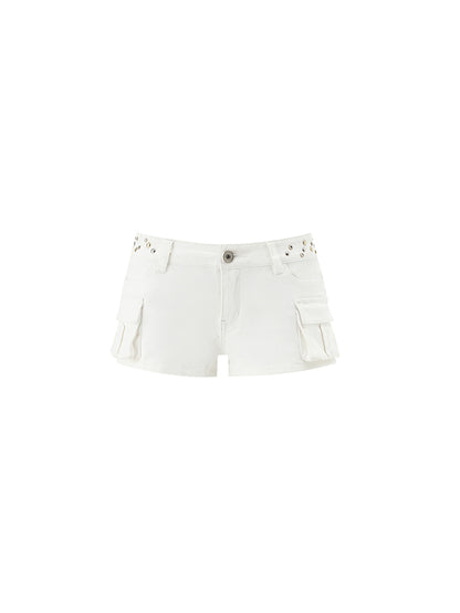 1JINN STUDIO Rivet Utility Shorts