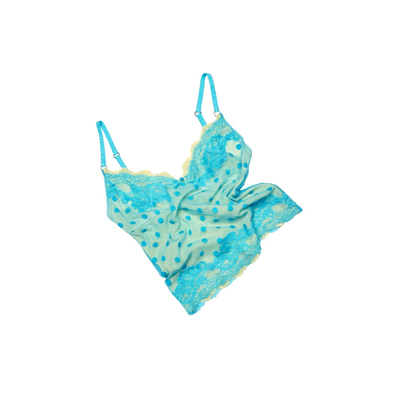 1JINN STUDIO Polka Dot Lace Camisole