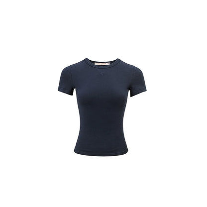 1JINN STUDIO Embroidered Basic T-shirt