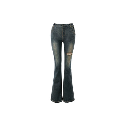 1JINN STUDIO Ripped Micro-flared Jeans