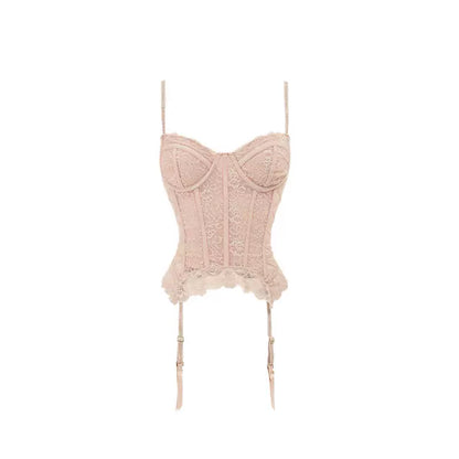 1JINN STUDIO Lace Corset with Boning