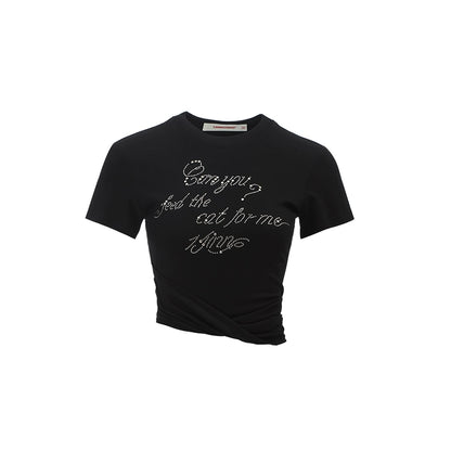 1JINN STUDIO Studded Slim-Fit Short-Sleeve T-shirt