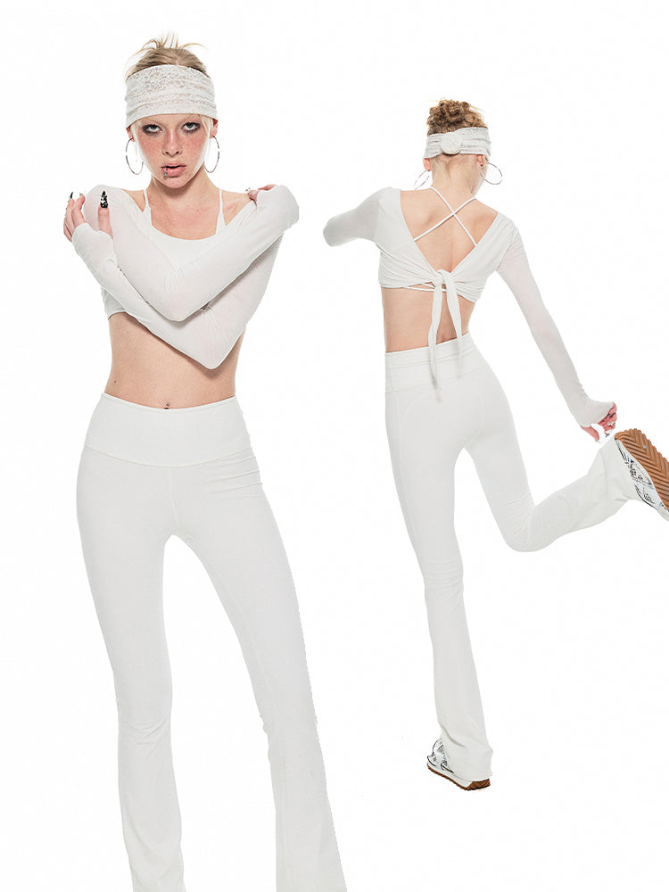 1JINN STUDIO Slightly Flared Yoga Pants