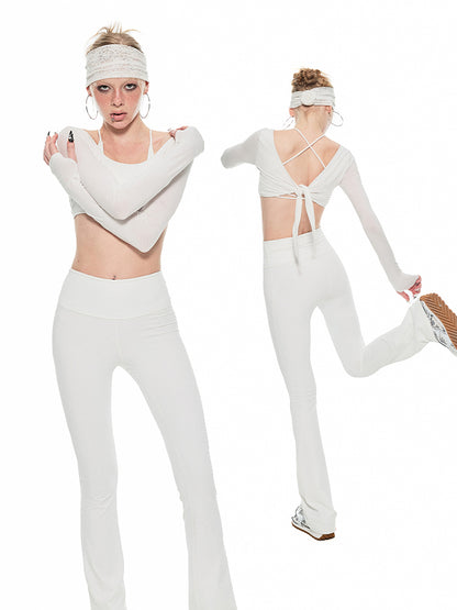1JINN STUDIO Slightly Flared Yoga Pants