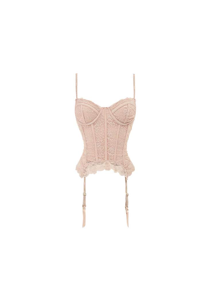 1JINN STUDIO Lace Corset with Boning