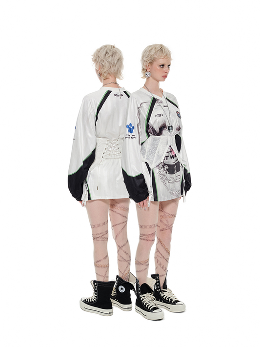 1JINN STUDIO Satin Printed Jersey