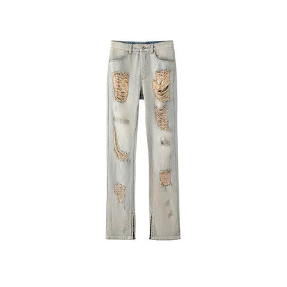 1JINN STUDIO Washed Ripped Jeans