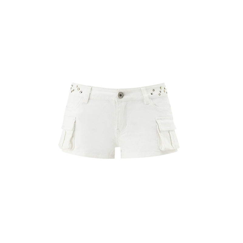 1JINN STUDIO Rivet Utility Shorts