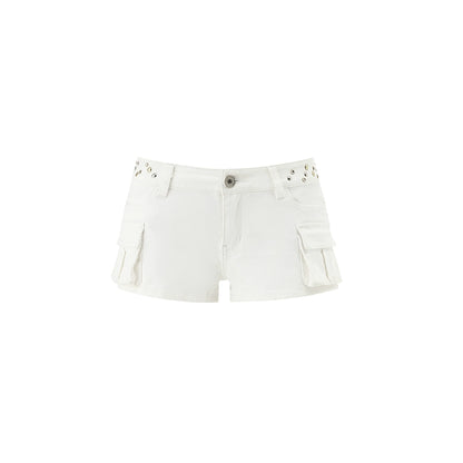1JINN STUDIO Rivet Utility Shorts