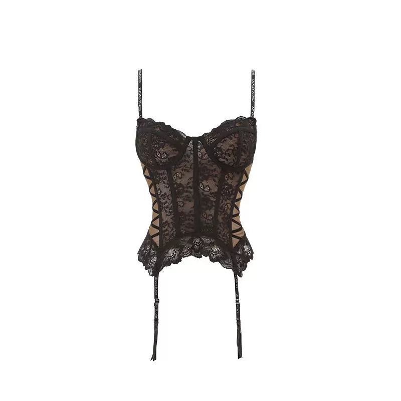 1JINN STUDIO Lace Corset with Boning