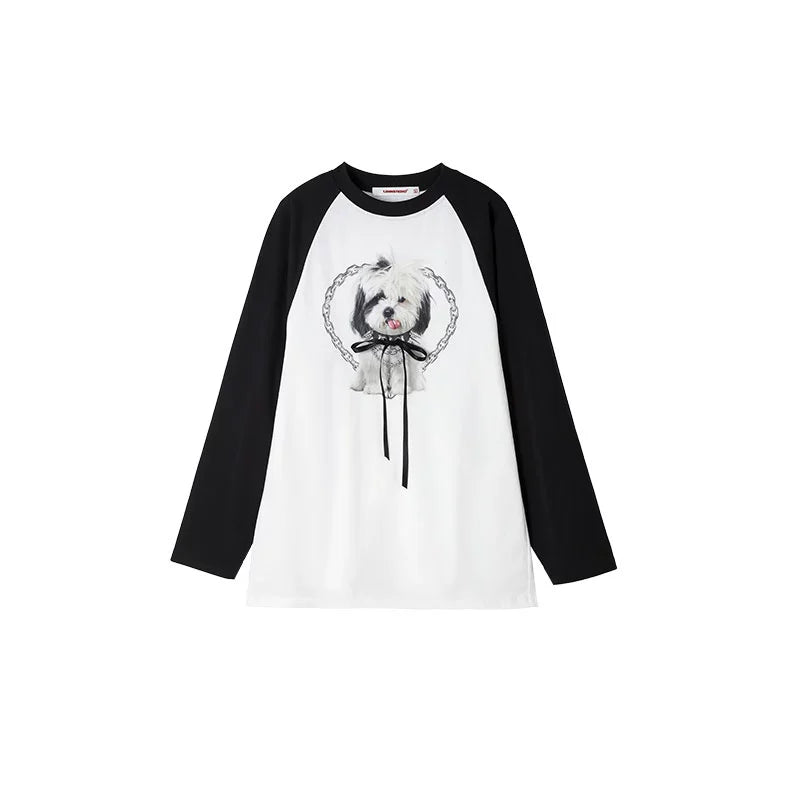 1JINN STUDIO Striped Loose Color-blocking Top