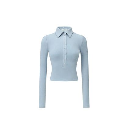 1JINN STUDIO Knitted Polo Base Layer