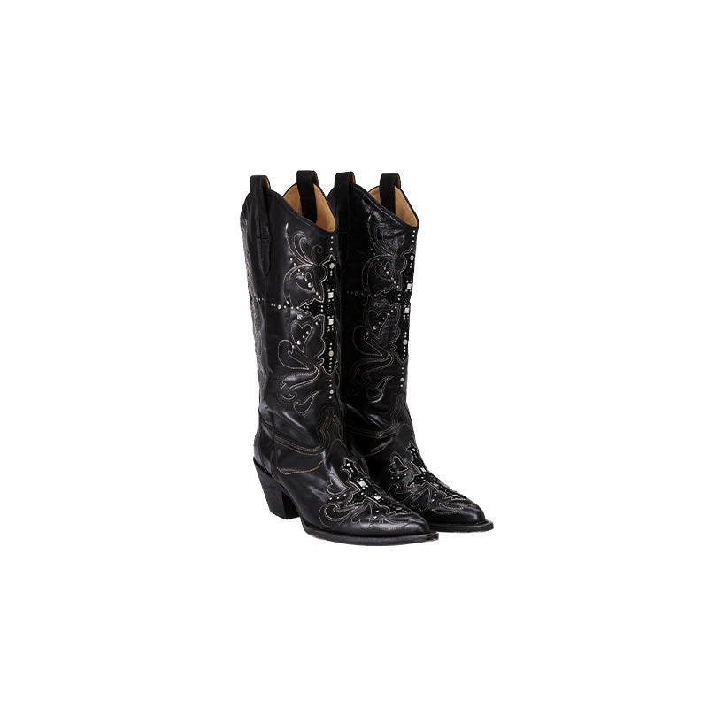 1JINN STUDIO Rivet Knight Knee-high Boots