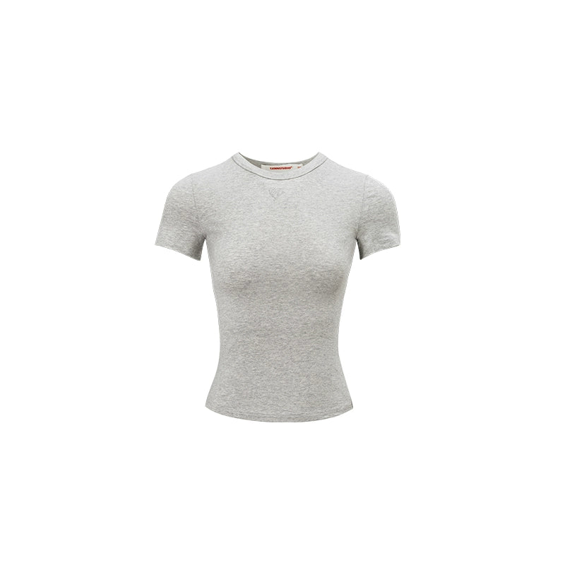 1JINN STUDIO Embroidered Basic T-shirt