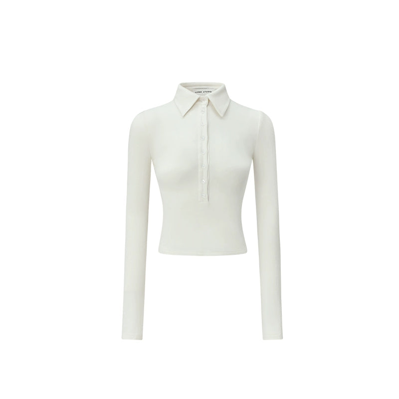 1JINN STUDIO Knitted Polo Base Layer