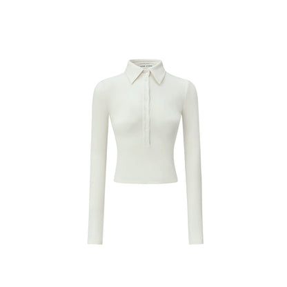 1JINN STUDIO Knitted Polo Base Layer