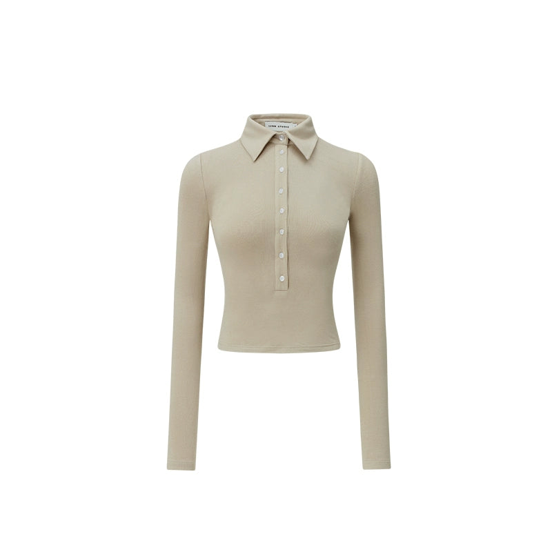 1JINN STUDIO Knitted Polo Base Layer
