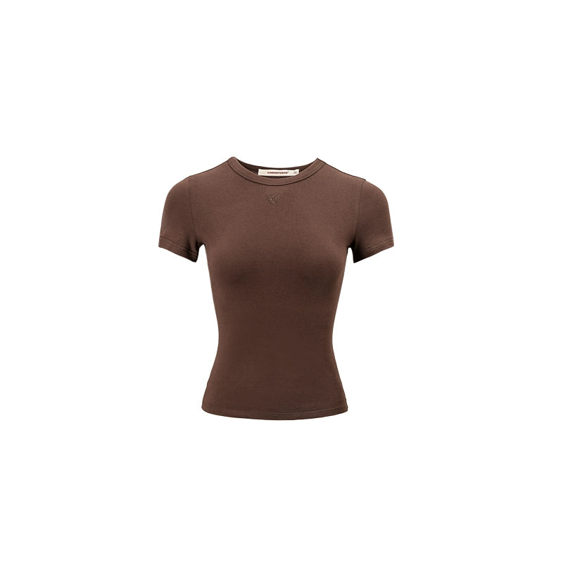 1JINN STUDIO Embroidered Basic T-shirt