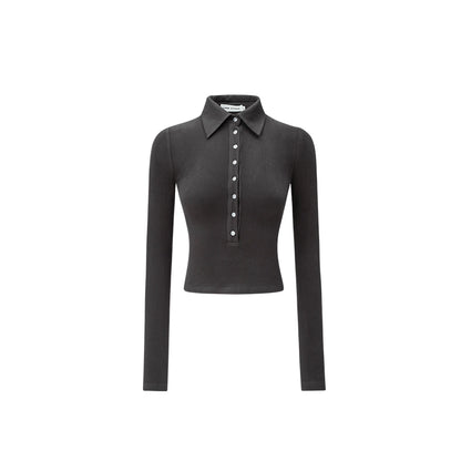 1JINN STUDIO Knitted Polo Base Layer