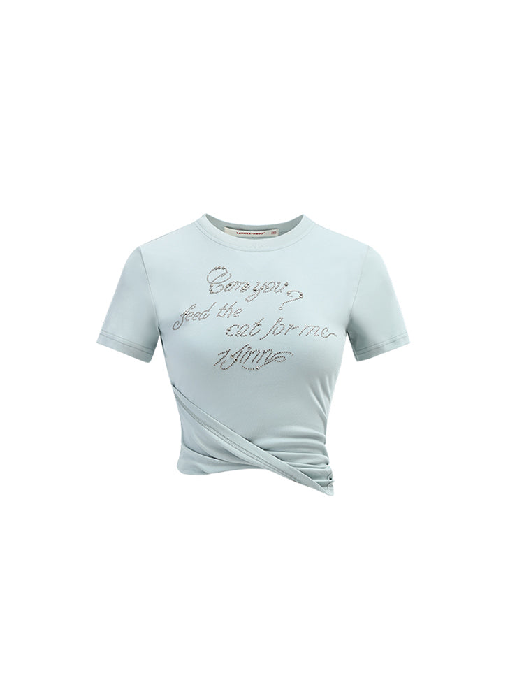 1JINN STUDIO Studded Slim-Fit Short-Sleeve T-shirt