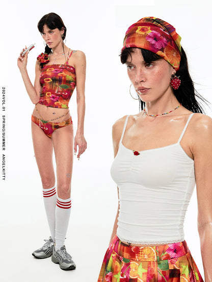 1JINN STUDIO Printed Headscarf, Can Be Used as a Tube Top as Well