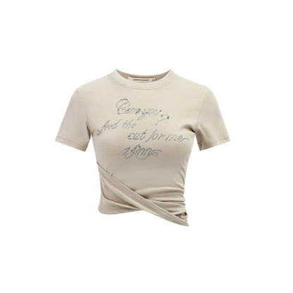 1JINN STUDIO Studded Slim-Fit Short-Sleeve T-shirt